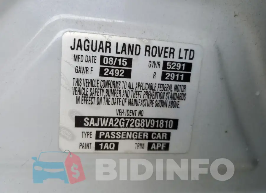 SAJWA2G72G8V91810 Photo# 12