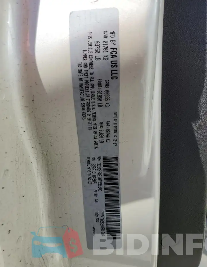 3C3CFFGE1HT598201 Photo# 12