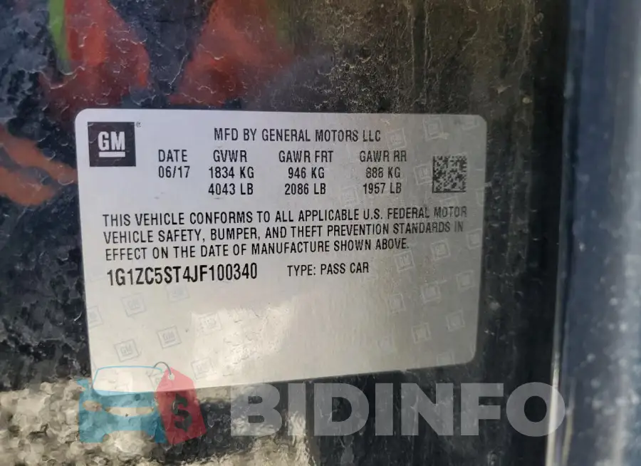 1G1ZC5ST4JF100340 Photo# 12