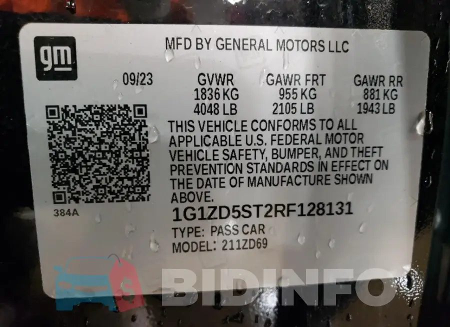 1G1ZD5ST2RF128131 Photo# 13