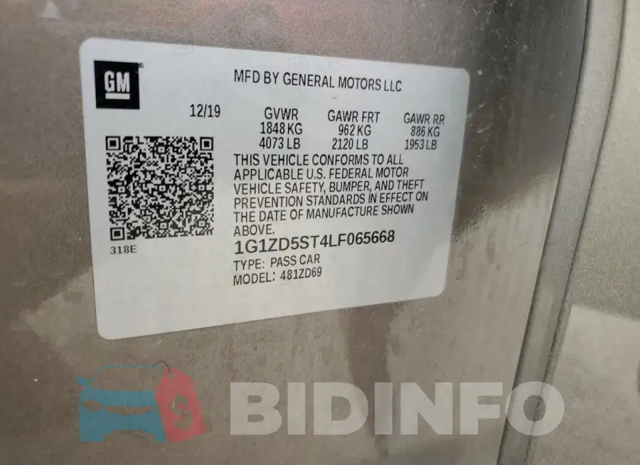 1G1ZD5ST4LF065668 Photo# 13