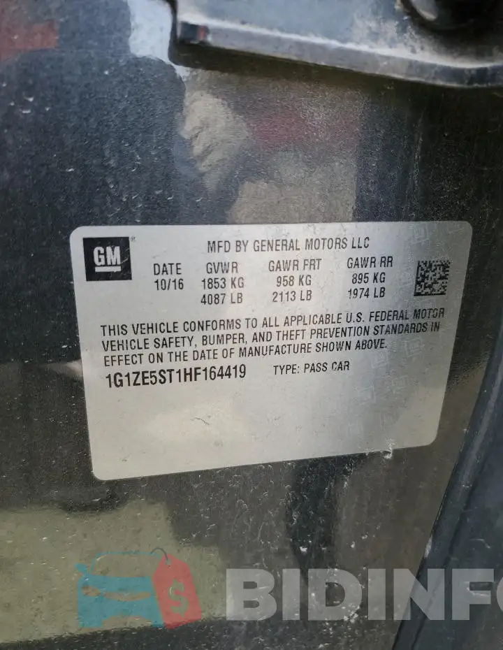 1G1ZE5ST1HF164419 Photo# 12