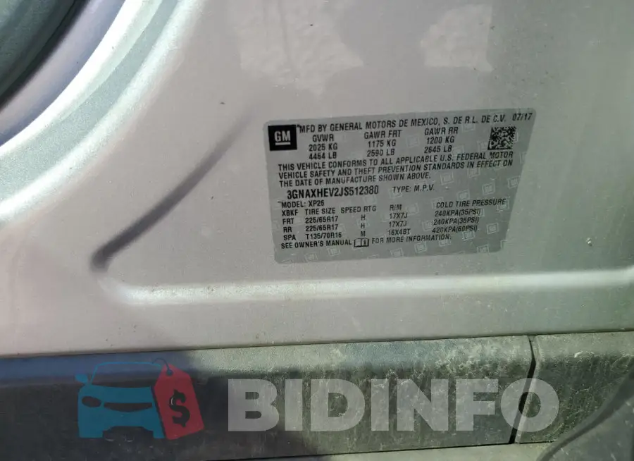 3GNAXHEV2JS512380 Photo# 13