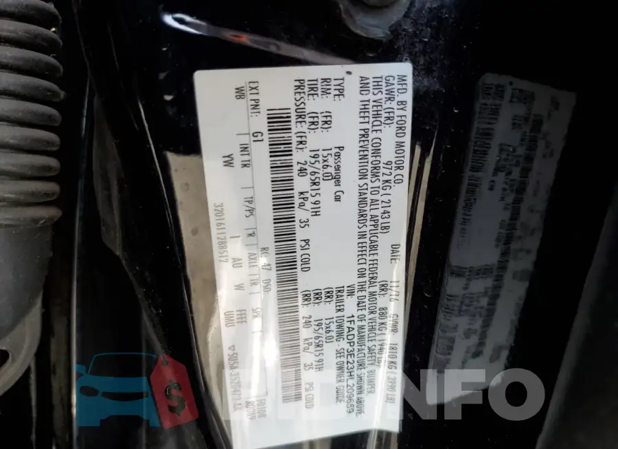 1FADP3E23HL209659 Photo# 12