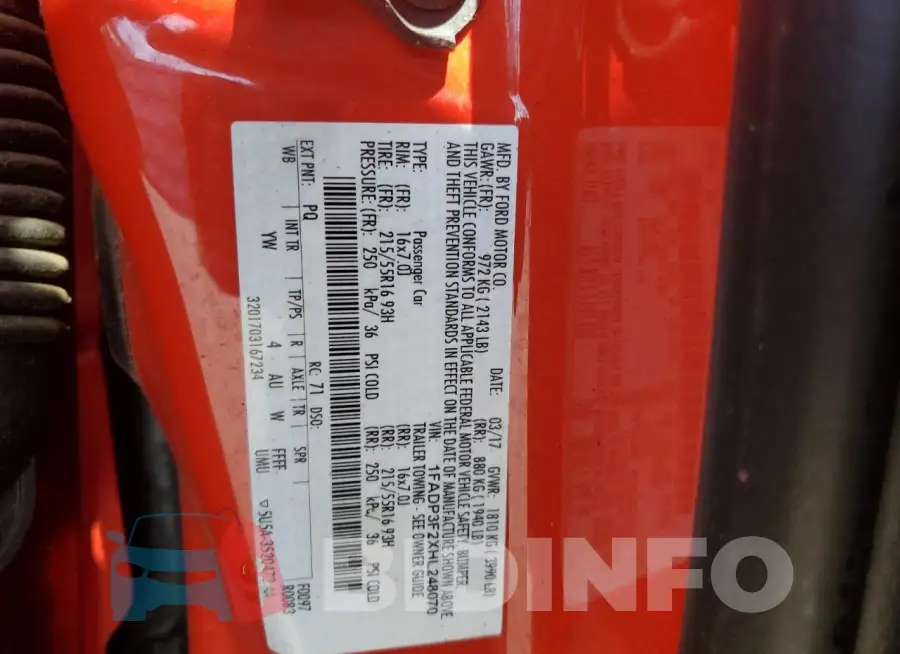 1FADP3F2XHL248070 Photo# 12