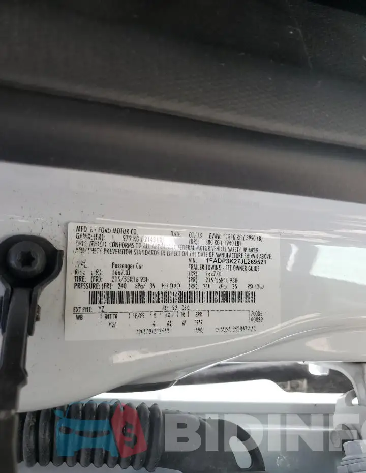1FADP3K27JL269521 Photo# 13