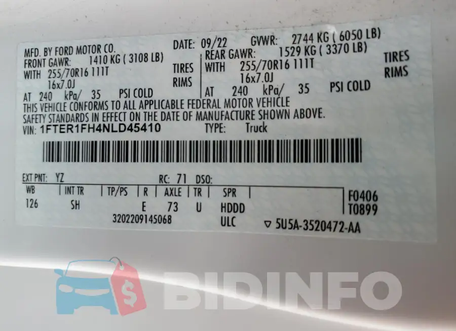 1FTER1FH4NLD45410 Photo# 12