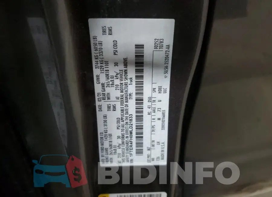 1FTER4FH0MLD21833 Photo# 12