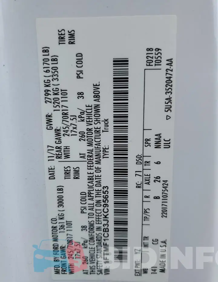 1FTMF1CB3JKC95653 Photo# 12