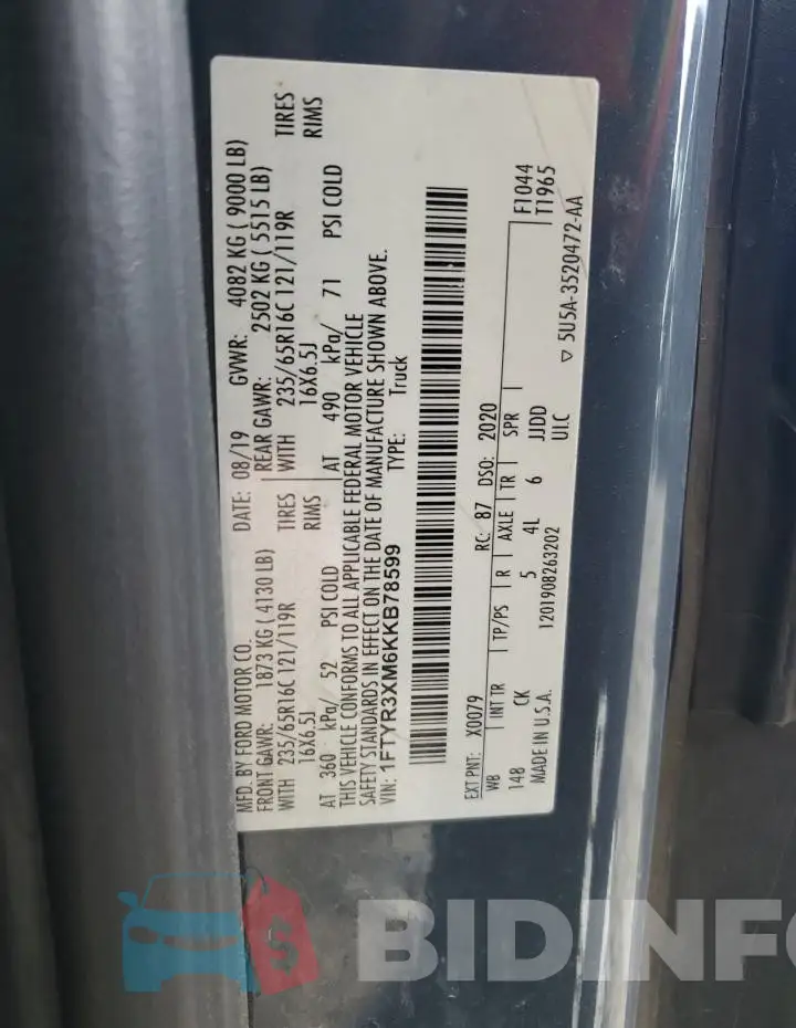 1FTYR3XM6KKB78599 Photo# 12