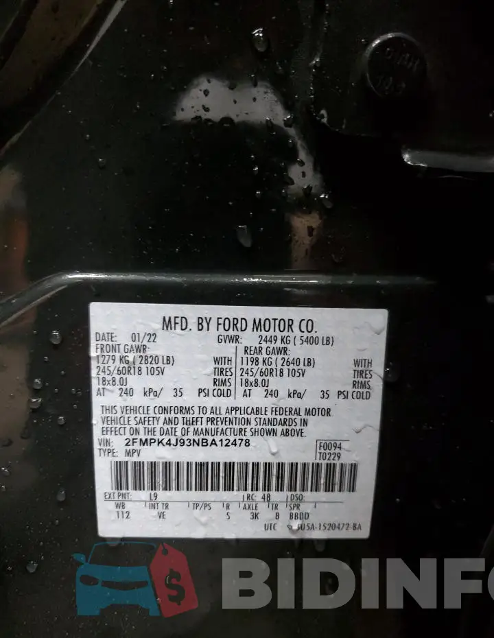 2FMPK4J93NBA12478 Photo# 14