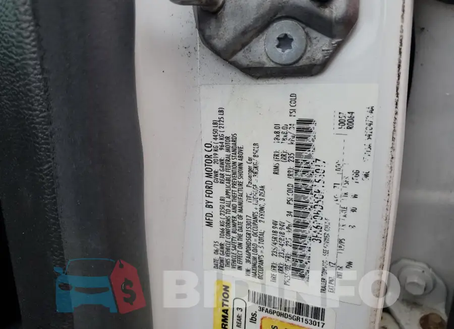 3FA6P0HD5GR153017 Photo# 12