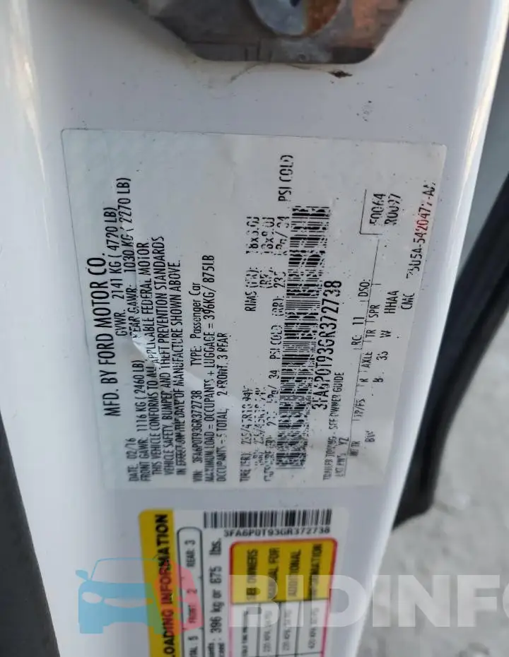 3FA6P0T93GR372738 Photo# 13