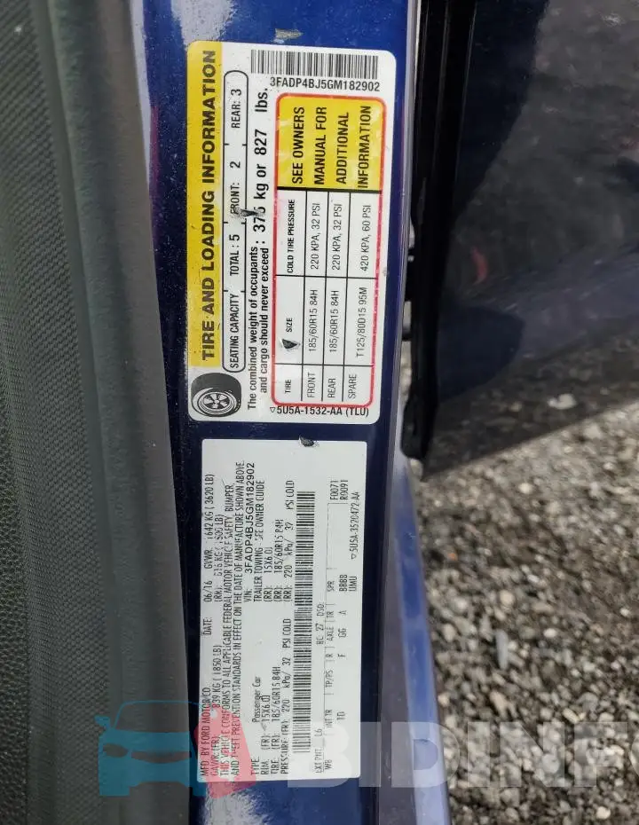 3FADP4BJ5GM182902 Photo# 12