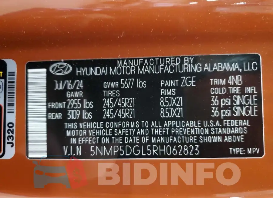 5NMP5DGL5RH062823 Photo# 13