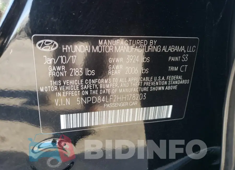 5NPD84LF2HH178203 Photo# 12