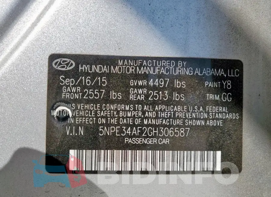 5NPE34AF2GH306587 Photo# 12
