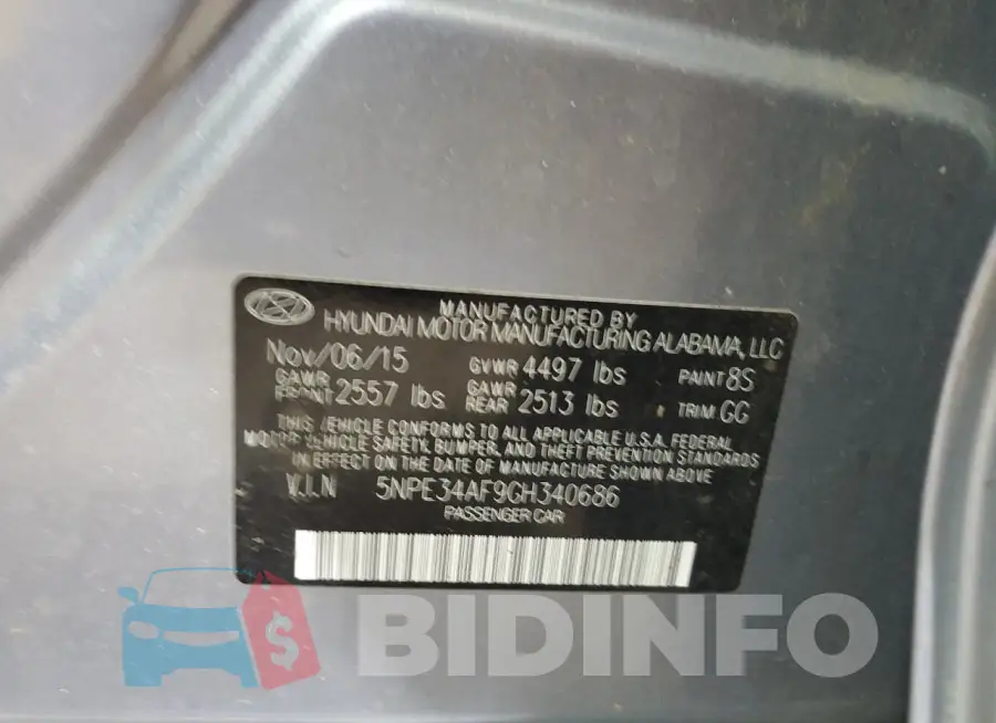 5NPE34AF9GH340686 Photo# 12