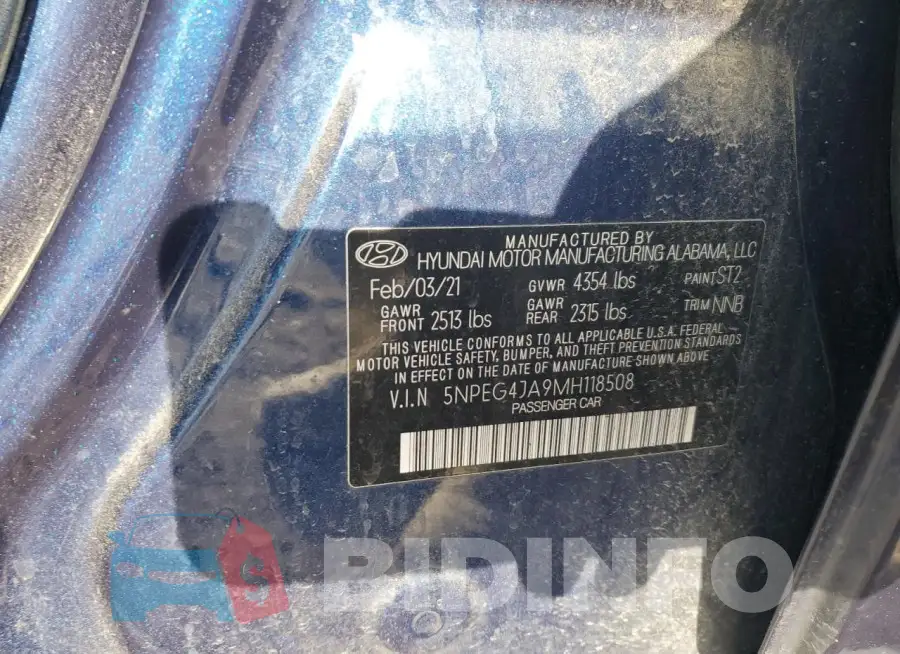 5NPEG4JA9MH118508 Photo# 12