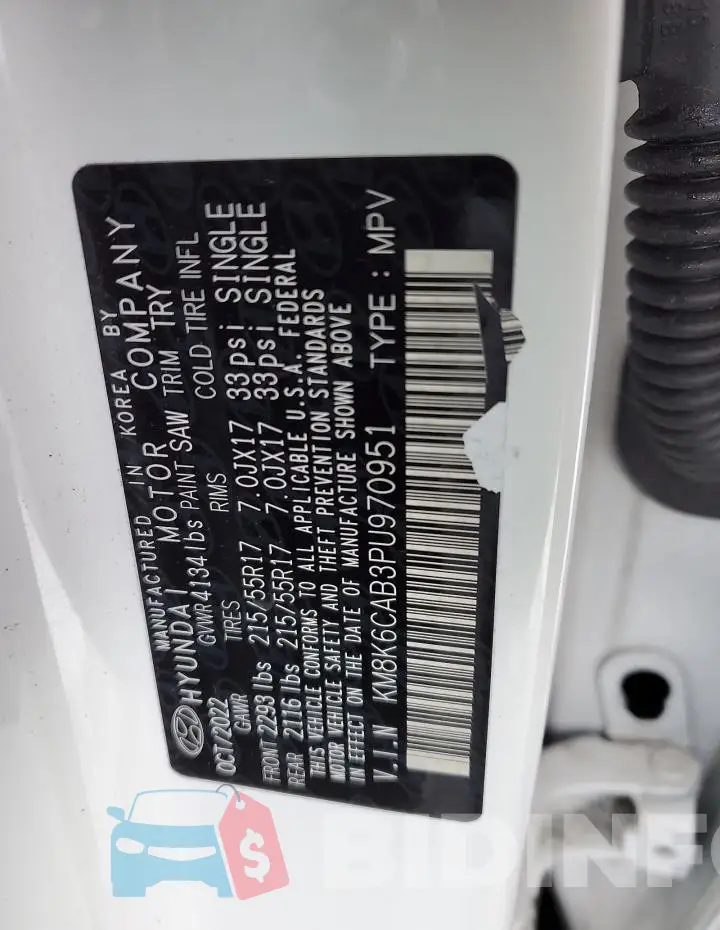 KM8K6CAB3PU970951 Photo# 12