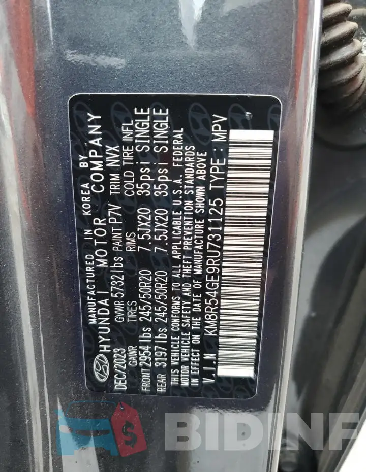 KM8R54GE9RU731125 Photo# 14