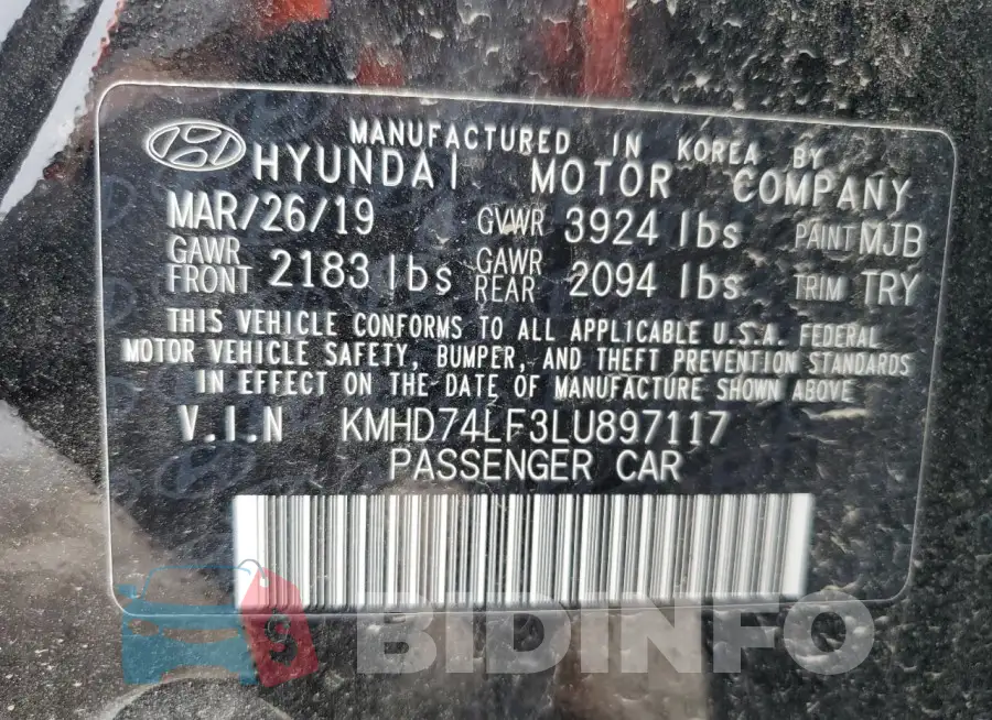 KMHD74LF3LU897117 Photo# 12