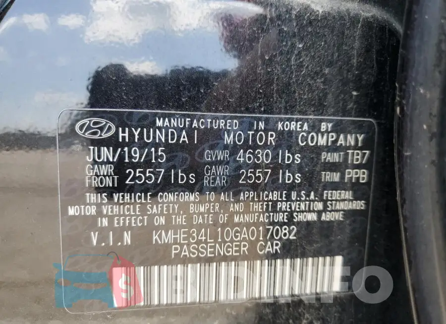 KMHE34L10GA017082 Photo# 12