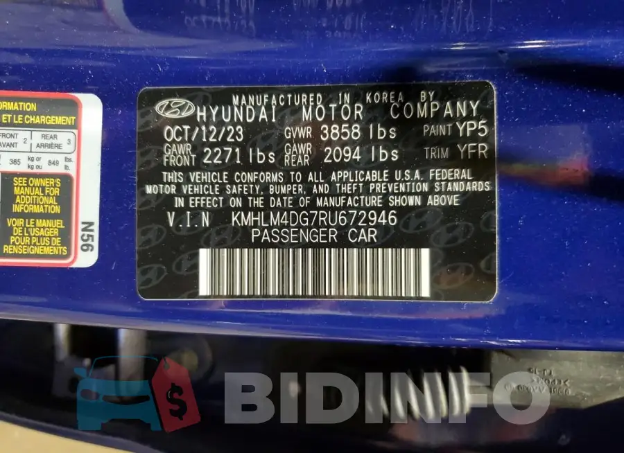 KMHLM4DG7RU672946 Photo# 12
