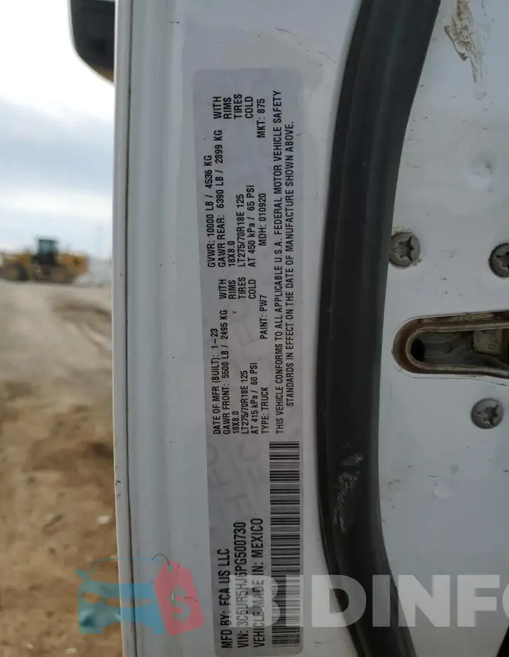 3C6UR5HJ6PG500730 Photo# 13
