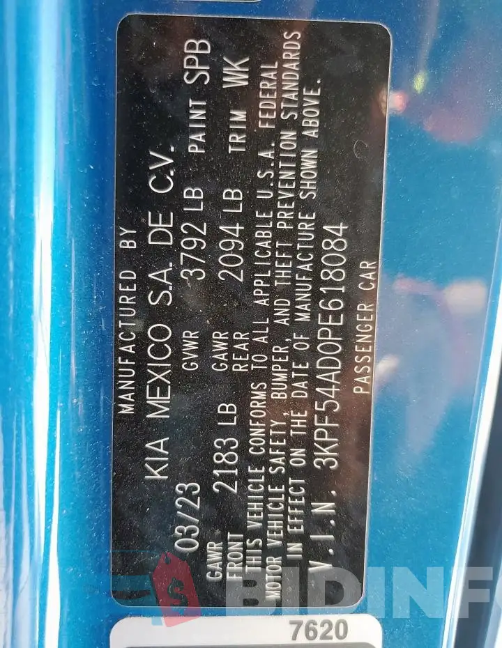 3KPF54AD0PE618084 Photo# 13