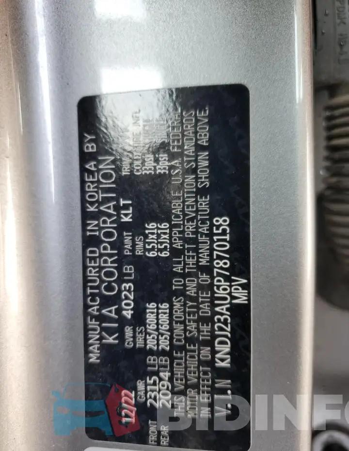 KNDJ23AU6P7870158 Photo# 12