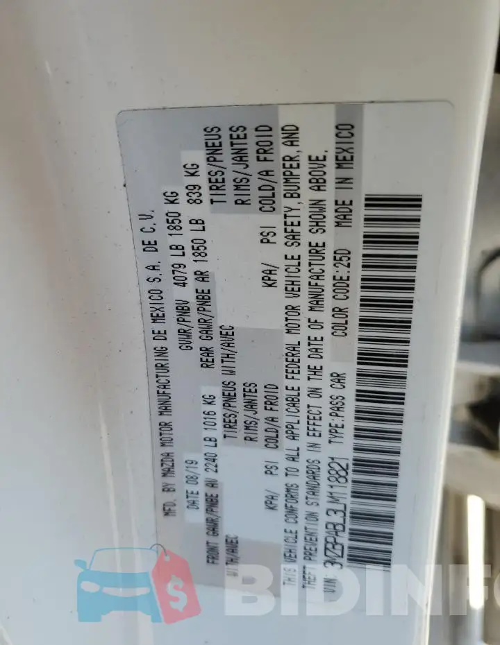 3MZBPABL3LM118821 Photo# 12