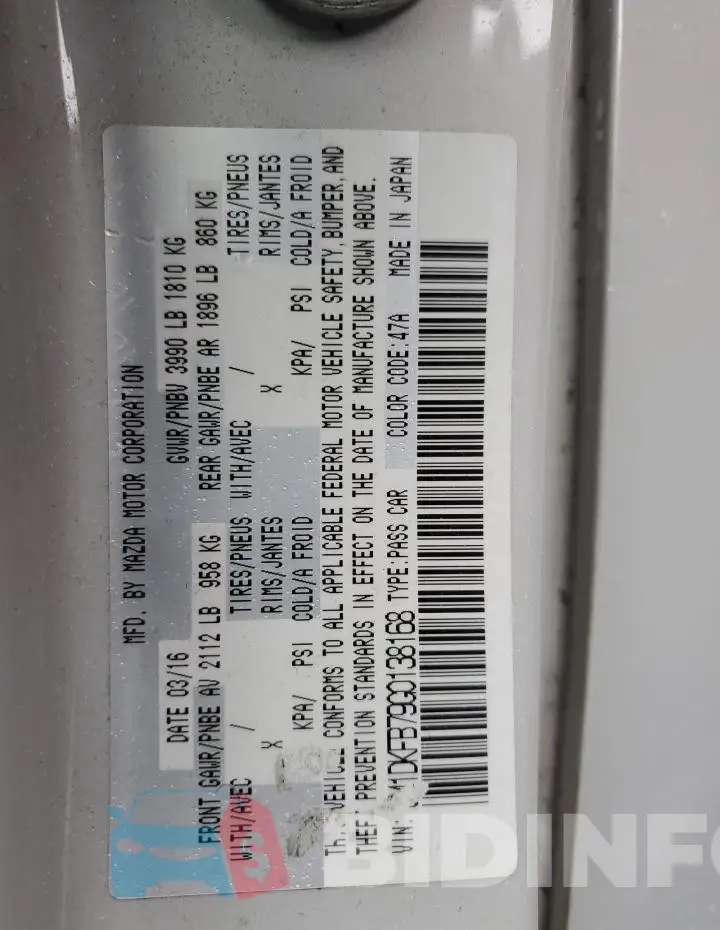 JM1DKFB79G0138168 Photo# 13