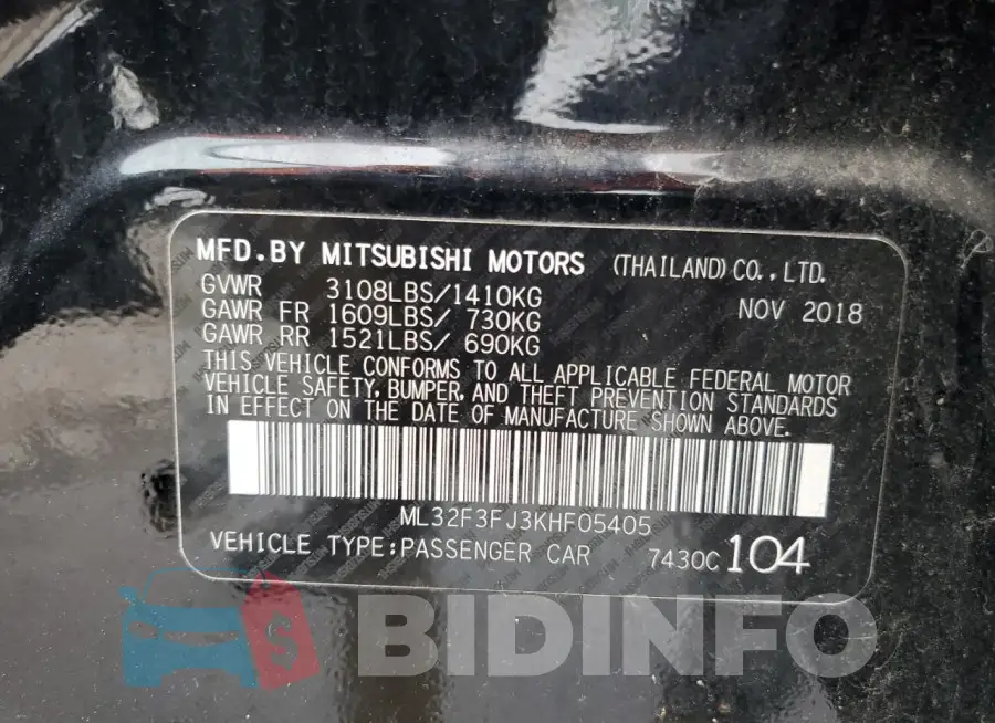 ML32F3FJ3KHF05405 Photo# 12