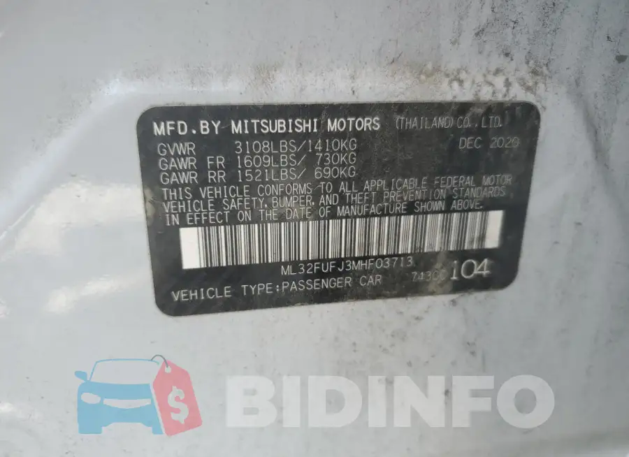 ML32FUFJ3MHF03713 Photo# 12