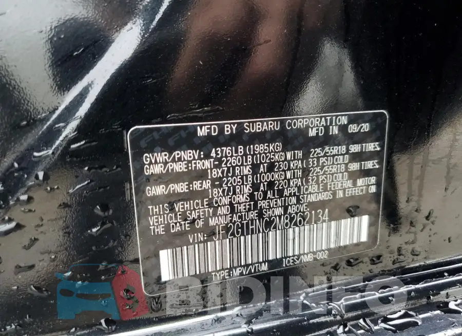 JF2GTHNC2M8262134 Photo# 13