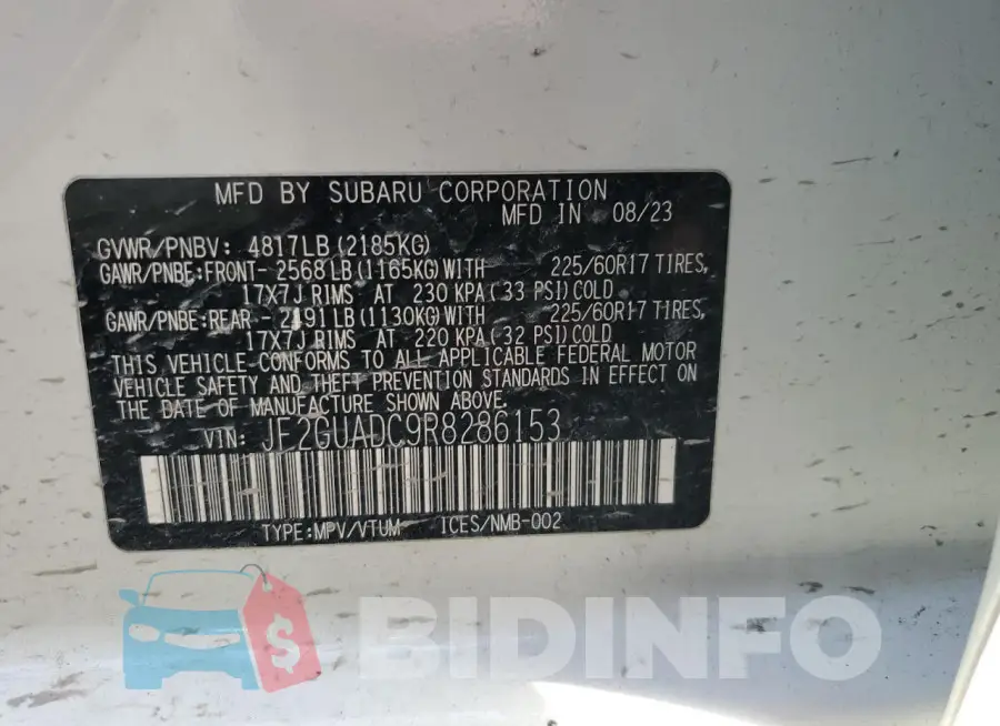 JF2GUADC9R8286153 Photo# 12