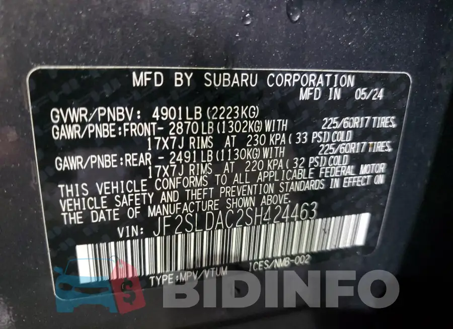JF2SLDAC2SH424463 Photo# 13