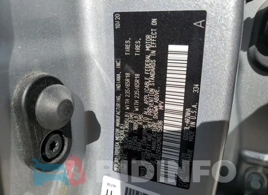 5TDZZRAH2MS515896 Photo# 13
