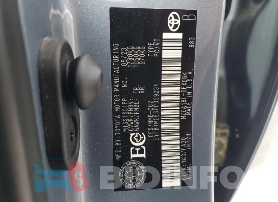 5YFB4MDE6PP039234 Photo# 13