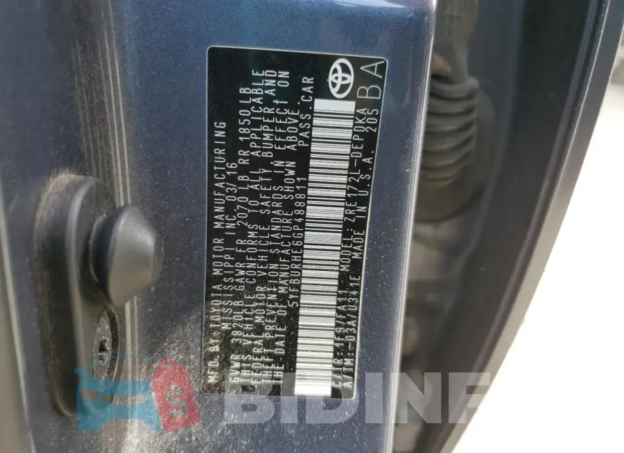 5YFBURHE6GP488811 Photo# 12