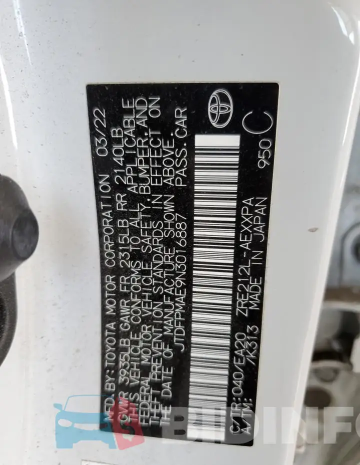 JTDFPMAE9N3016887 Photo# 13
