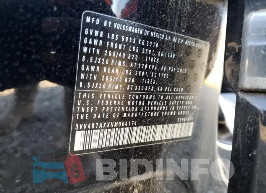3VV4B7AXXNM004174 Photo# 13