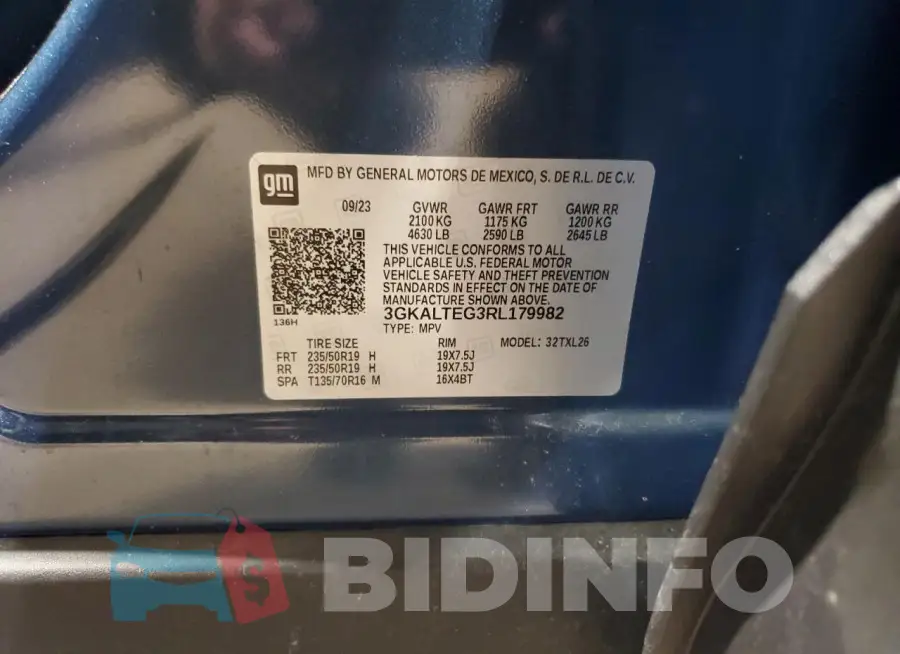 3GKALTEG3RL179982 Photo# 13