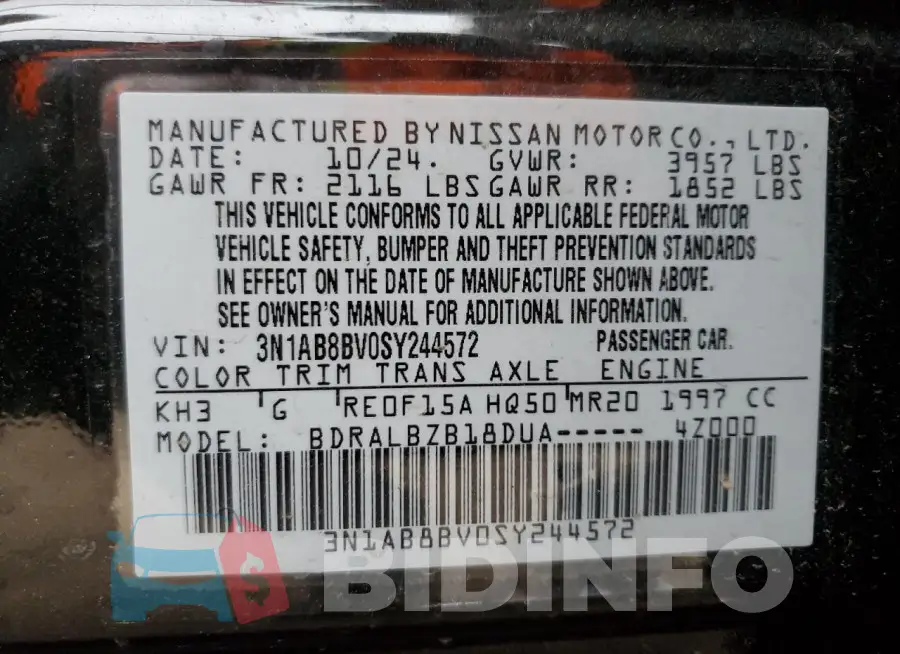 3N1AB8BV0SY244572 Photo# 12