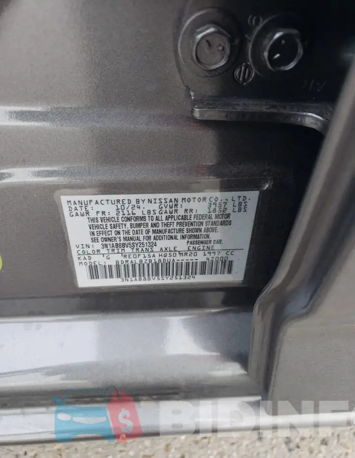 3N1AB8BV5SY251324 Photo# 12