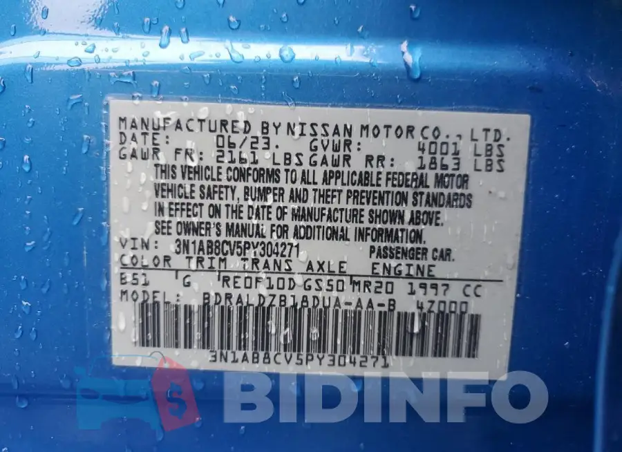 3N1AB8CV5PY304271 Photo# 12