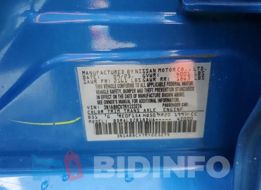 3N1AB8CV7RY223274 Photo# 13