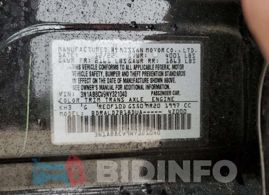 3N1AB8CV9NY321040 Photo# 12
