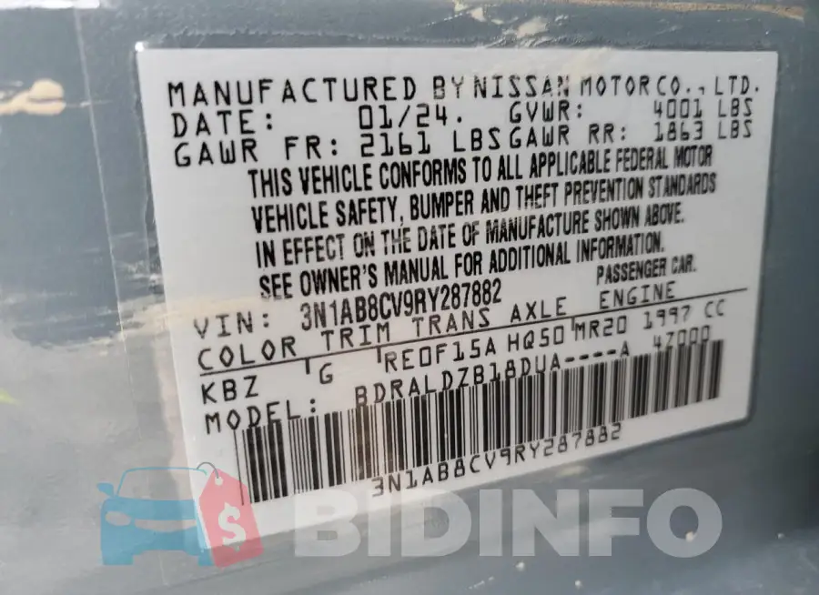 3N1AB8CV9RY287882 Photo# 12
